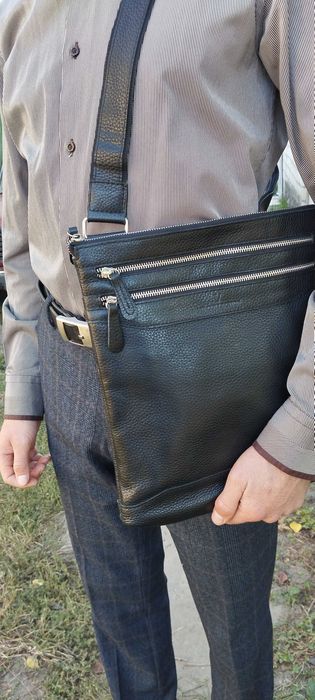 Сумка натуральна шкіра чоловіча/жіноча Бренд VIP Collection