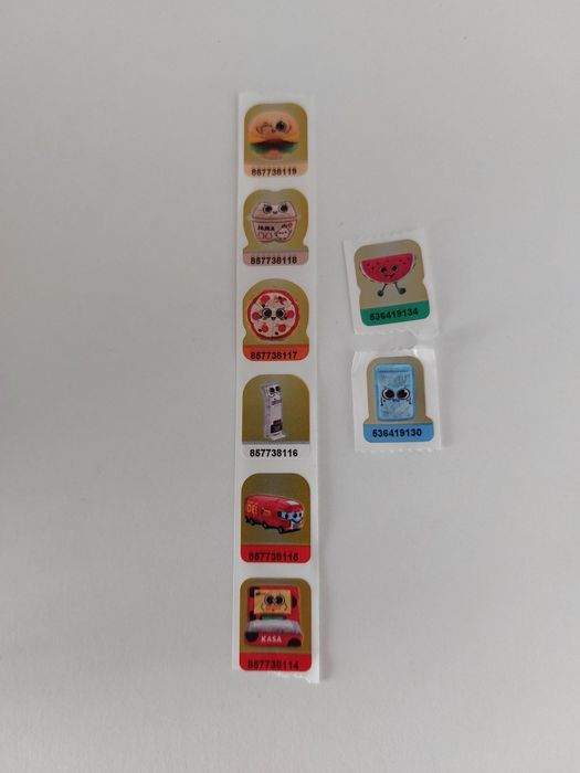 Naklejki Biedronka 8 sztuk