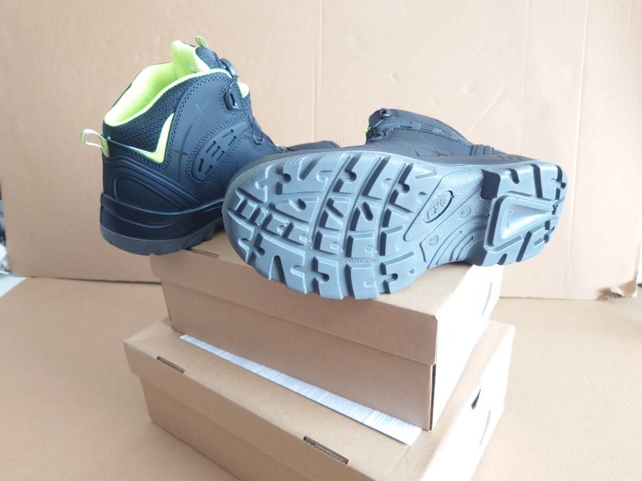 Buty skórzane Wysokie r.42 BOA z podnoskiem ochronne Robocze Trzewiki
