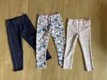 r.104 spodnie Zara H&M Cool Club kwiaty granatowe wygodne