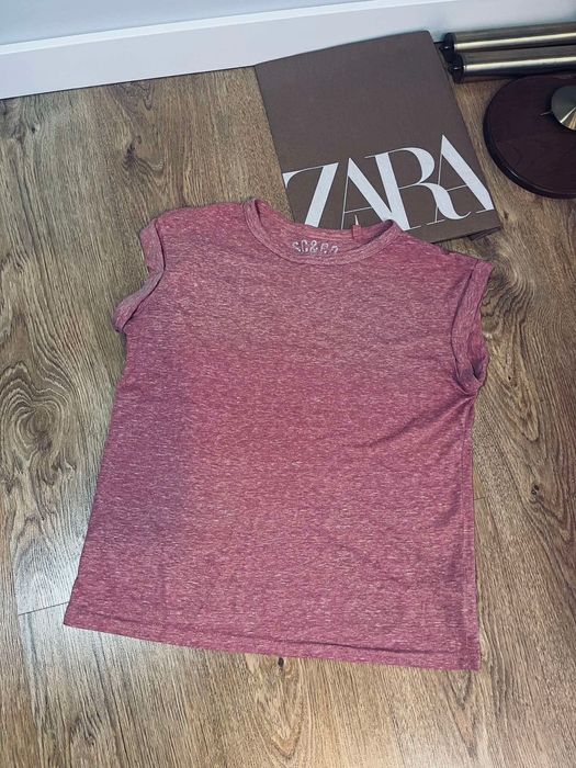Sc&co koszulka s 36 czerwona t-shirt letni
