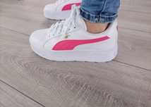Puma Carmen białe na platformie  38 wkładka 24,5cm na platformie.