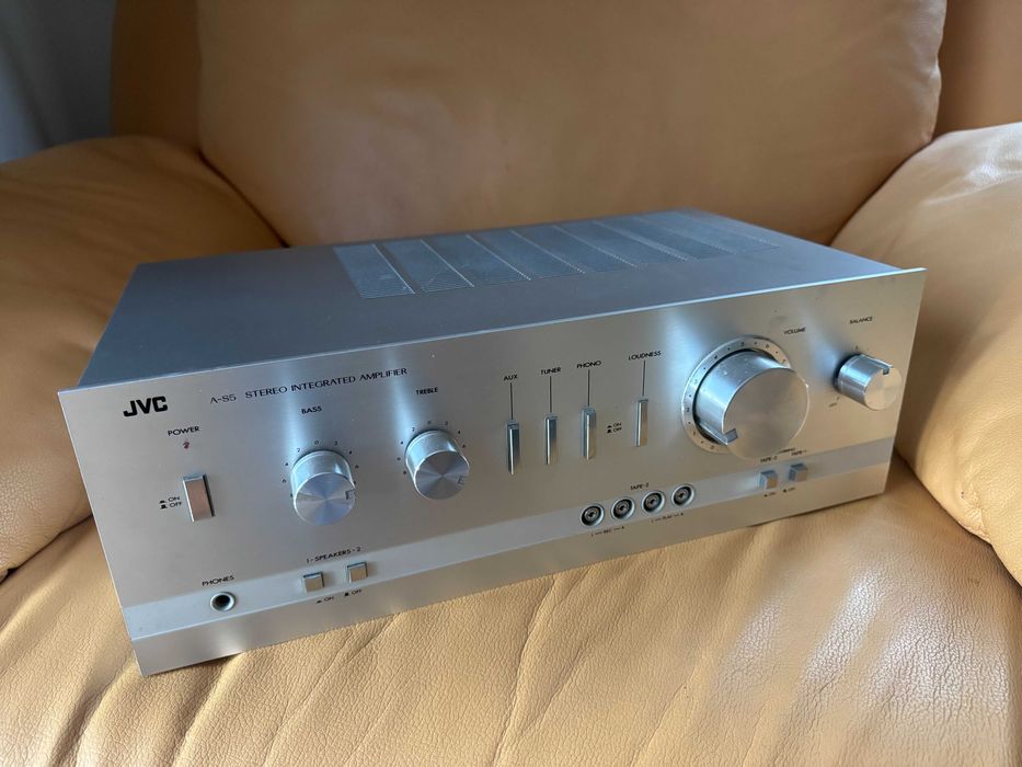 Wzmacniacz: JVC A-S5,  kolumny Frigo Norsk ALS lata 70/80 VINTAGE