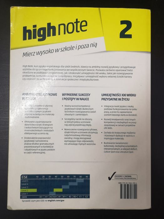 High Note 2 podręcznik do języka angielskiego +płyta