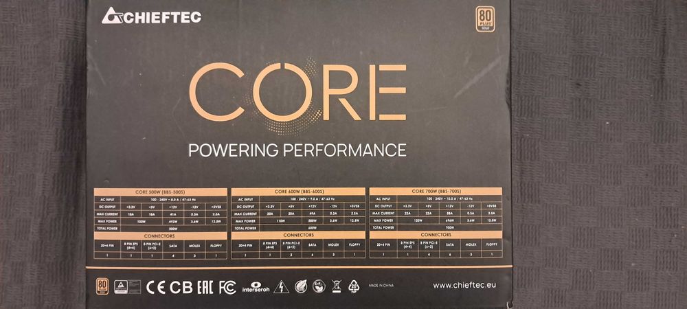 Chieftec Core 600W 80Plus Gold