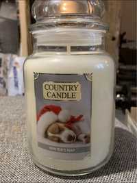 Country candle winter’s nap