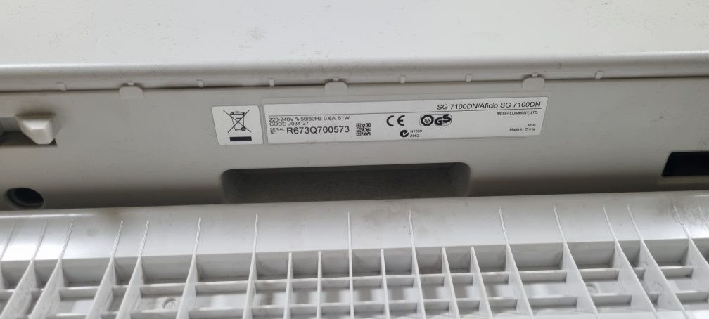 Ricoh Aficio SG 7100DN Drukarka żelowa A3