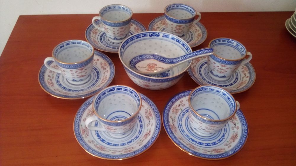 Chávenas de café Bago-d'arroz