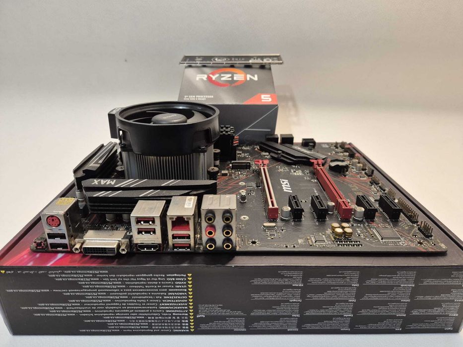 Płyta główna MSI B450 Gaming Plus MAX + procesor + ram czytaj OPIS