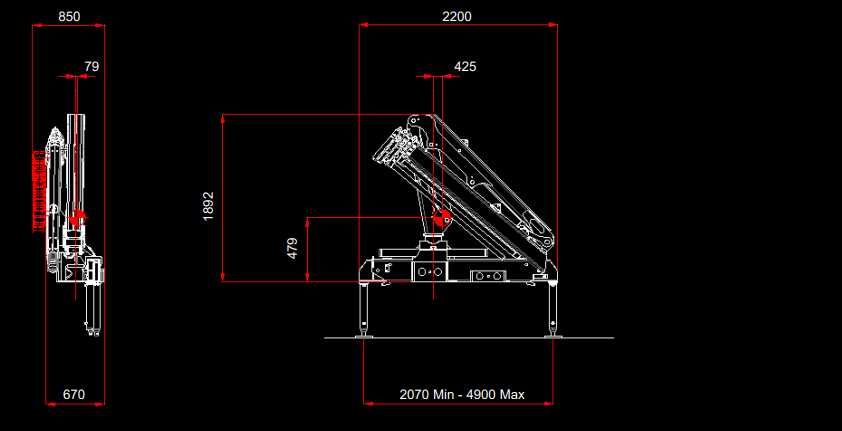 DN 8.7 HDS Żuraw na podwozie powyżej 5 DMC