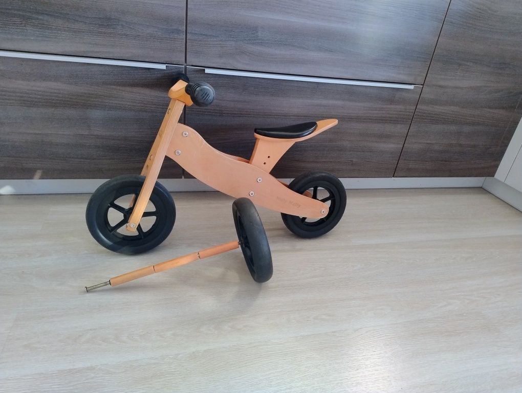 Rowerek biegowy drewniany 2w1