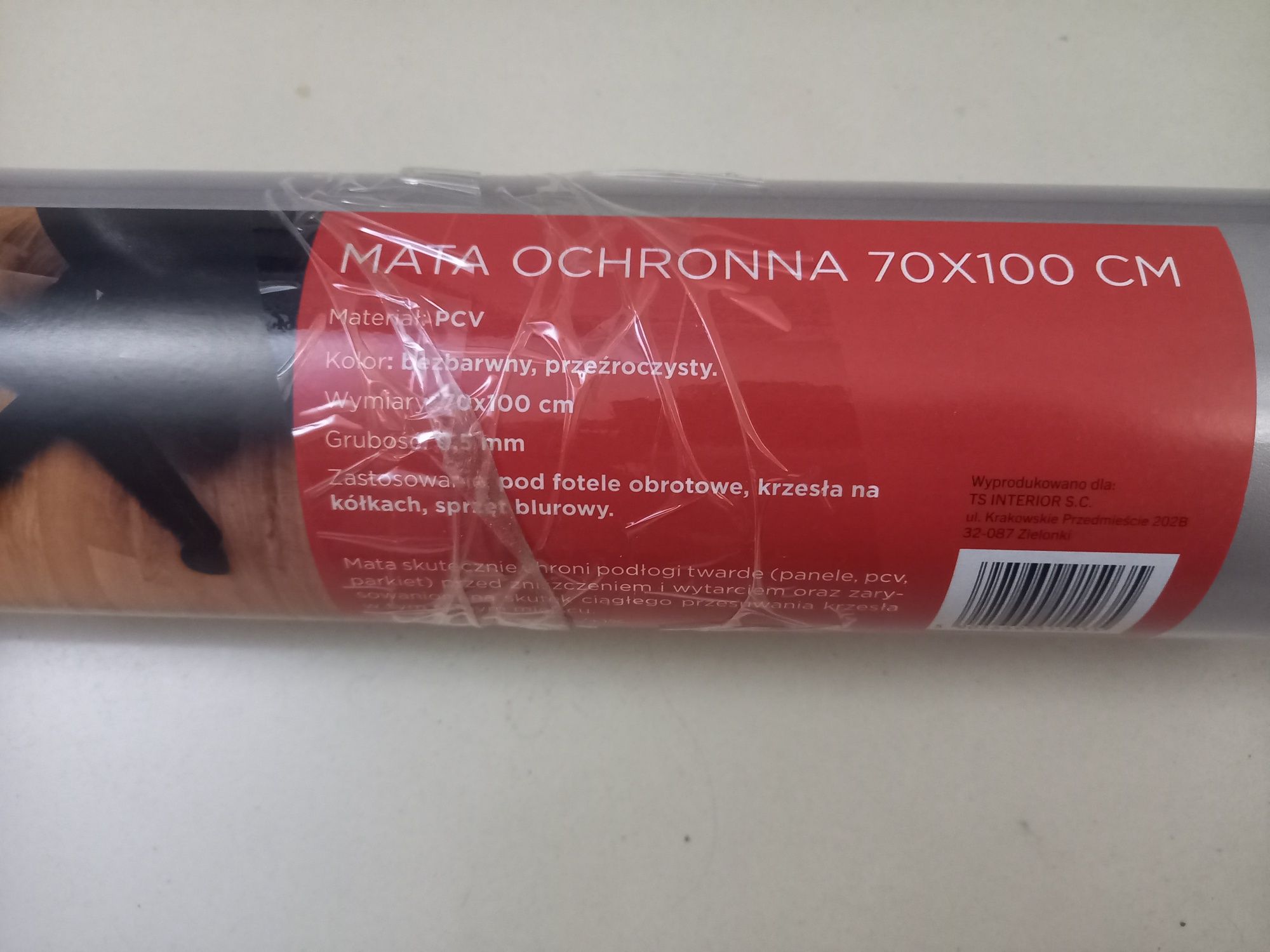 Mata ochronna pod krzesło podkładka 100x70 gruba nowa ochrona podłogi
