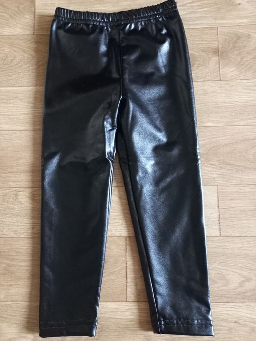 Шкіряні штани на флісі