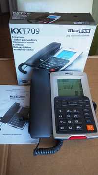 Telefon stacjonarny Maxcom KXT709 z dużym wyświetlaczem