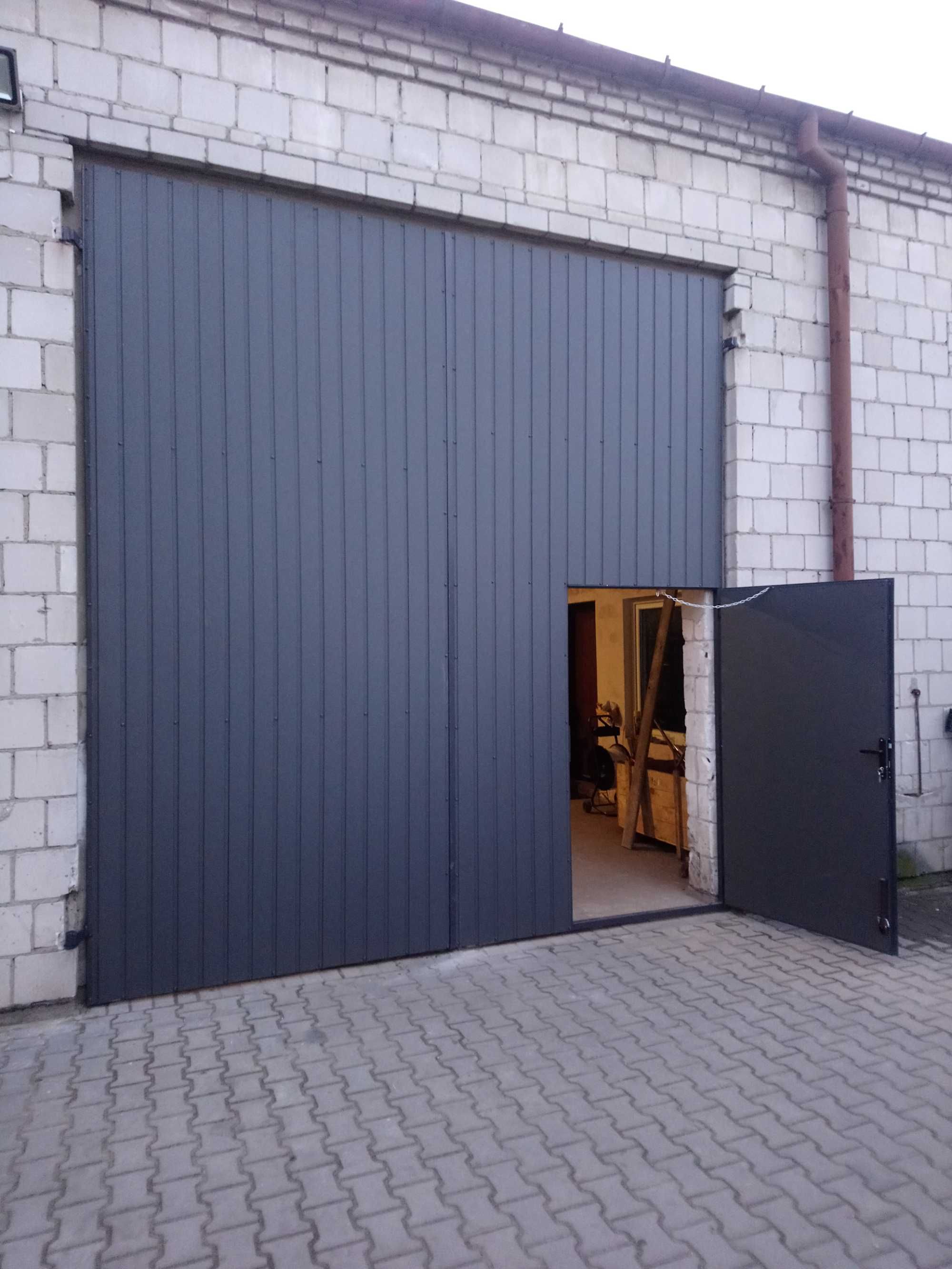 bramy przesuwne garażowe  drzwi wrota stalowe wierzeje hala do stodoły