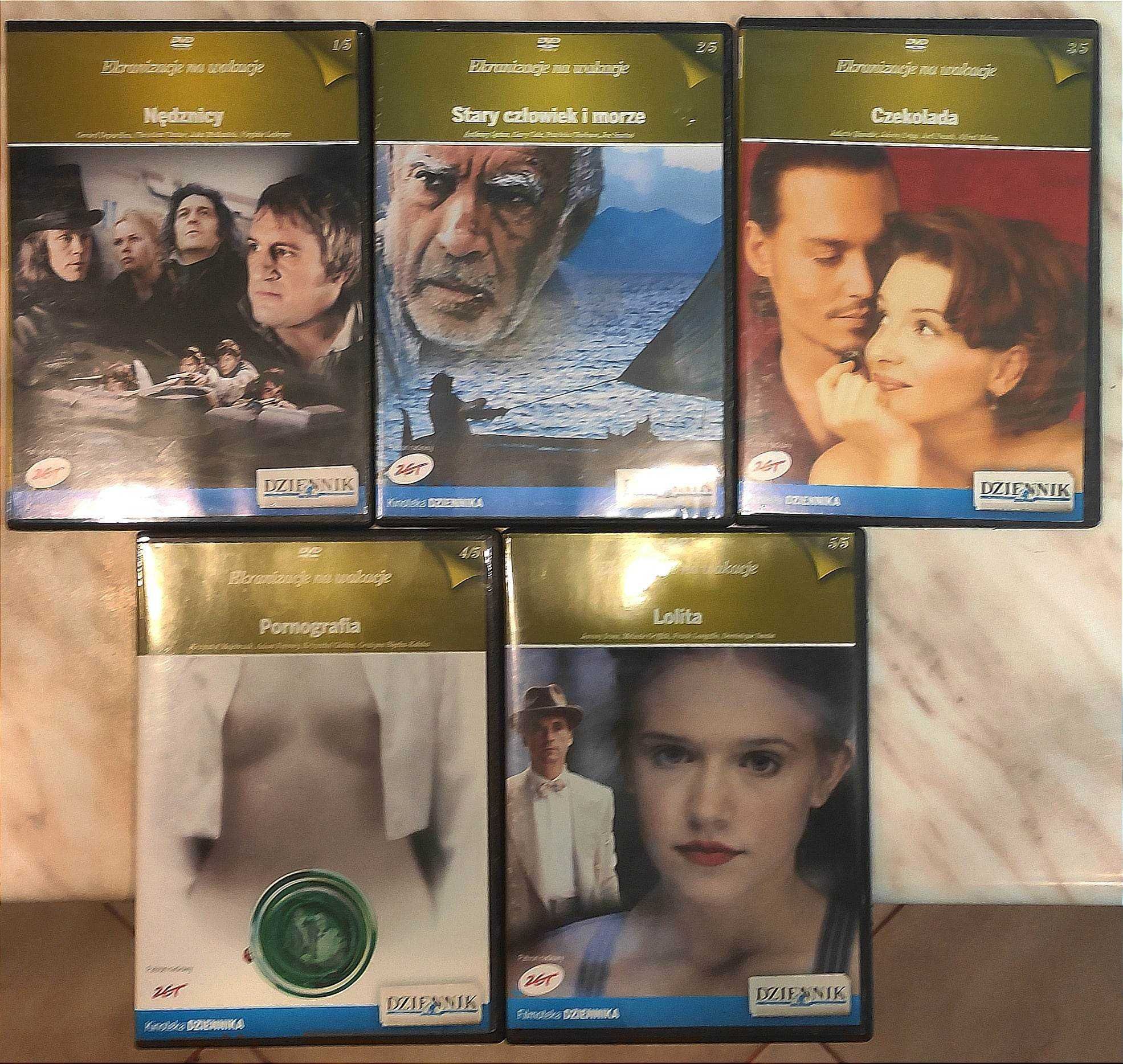 Ekranizacje na wakacje - 5 filmów DVD