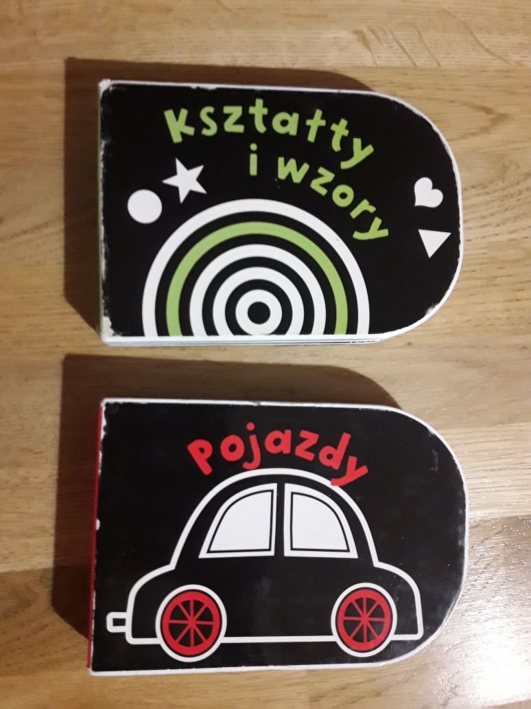 Książeczka kontrastowa pojazdy kształty i wzory