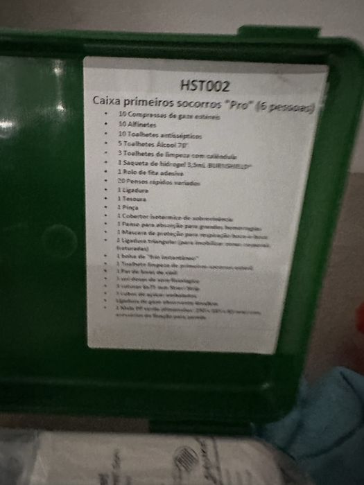 Caixa de Primeiros socorros completa