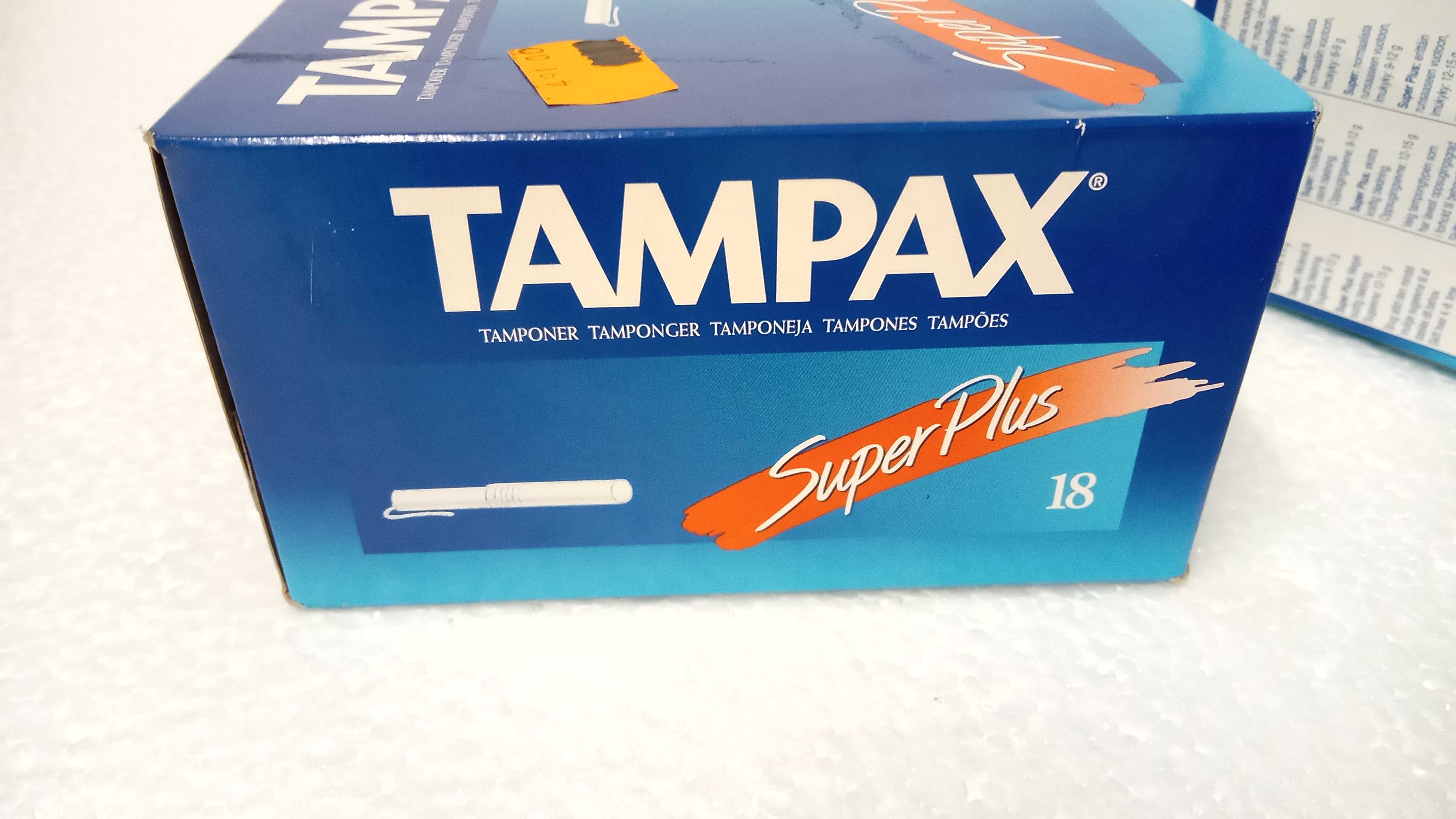 Tampões "Tampax", duas caixas por 5€