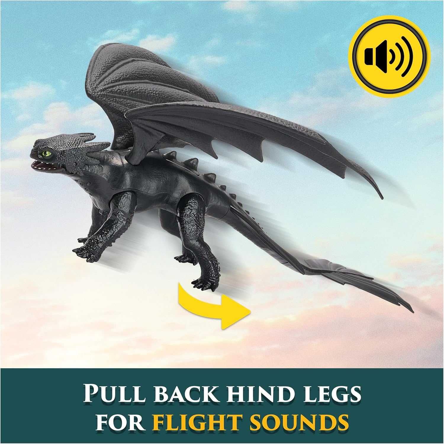 Беззубик Dreamworks Dragons Як приборкати дракона Toothless Звук 30 см