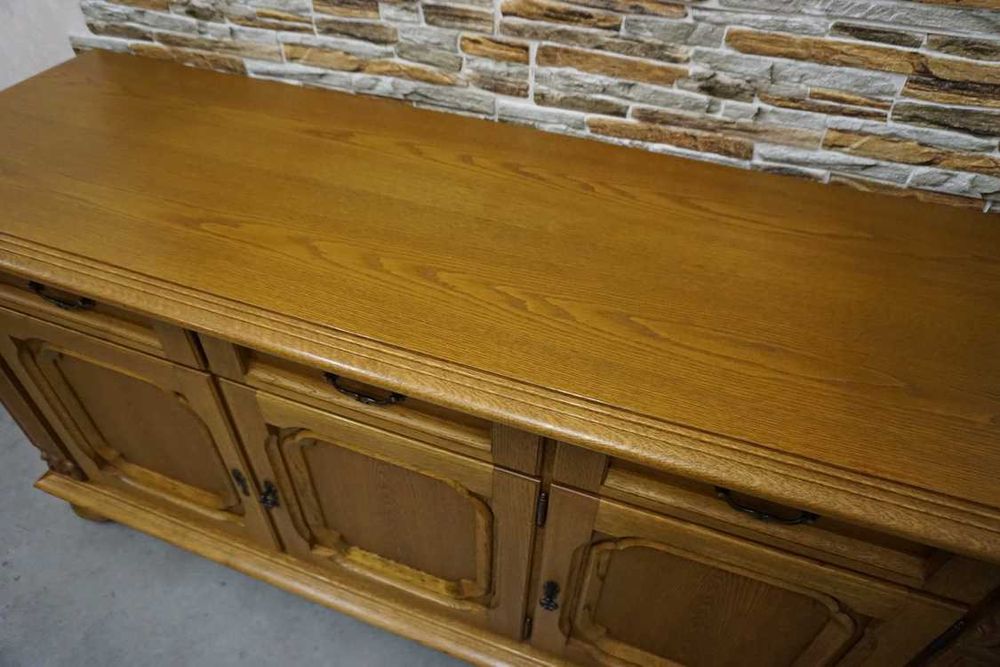 Komoda Dębowa Super pod TV Masywna i Pojemna szer. 178 cm (p-1305)