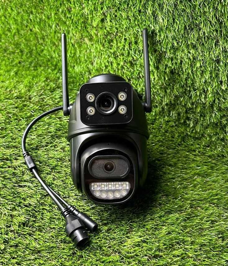 Уличная поворотная вай-фай камера видеонаблюдение iCsee 8мп WiFi
