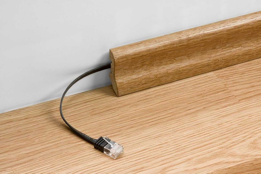 Cabo rede plano (Cat6) 1000 Mbit/s Branco