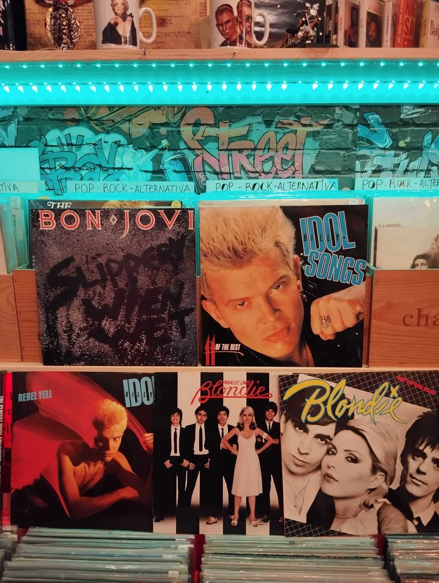 Vinil - David Bowie , Springsteen, Blondie,Bon Jovi,Clash, Anne Clarck