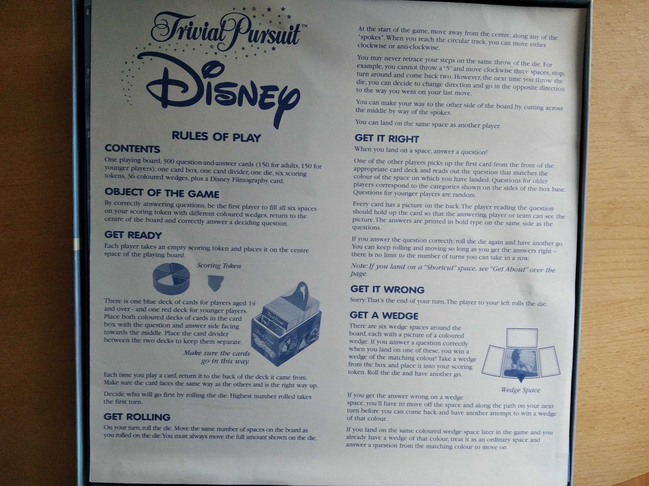 Disney Trivial Pursuit