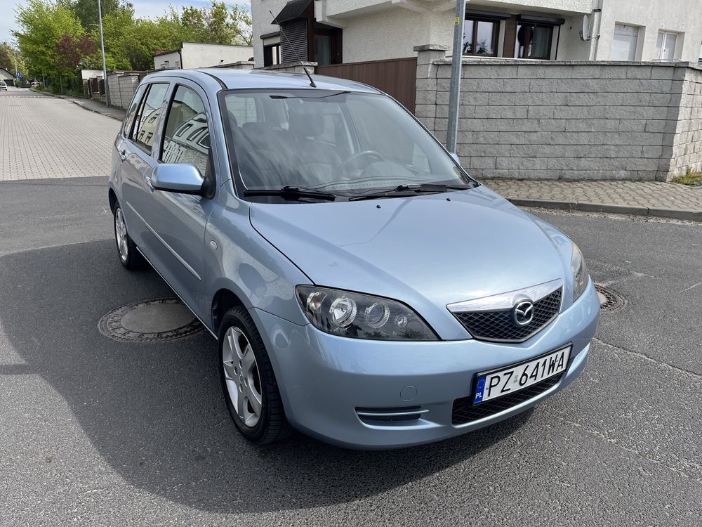 Mazda 2 1.4 80KM 2Klucze  Klimatyzacja Alufelgi Niski Przebieg