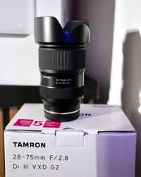 Obiektyw Tamron 28-75 F2.8 G2 Sony FE jak nowy, gw do 2028r, FV23%