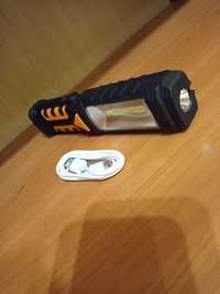 Ліхтарик світлодіодний з акумулятором і магнітом