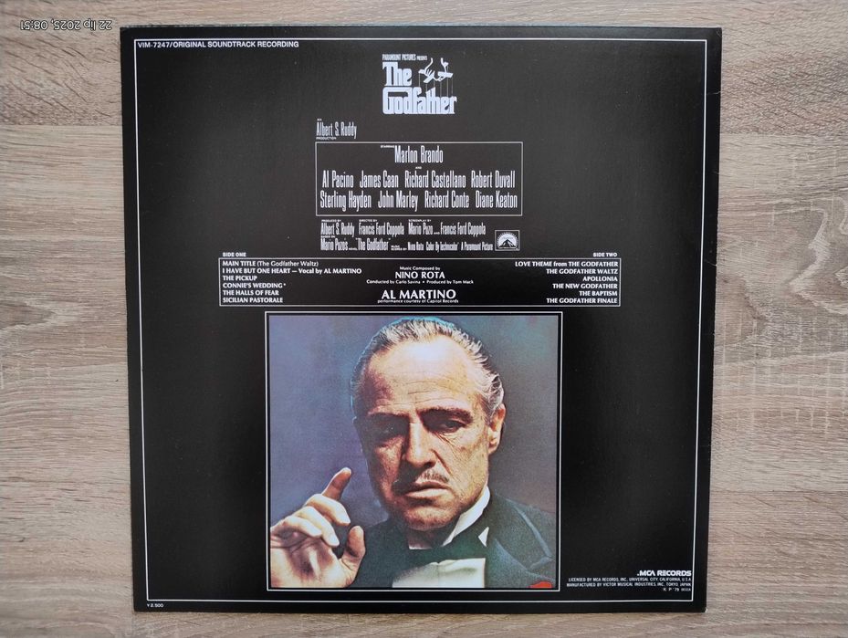 Nino Rota The Godfather LP Japan Ojciec Chrzestny
