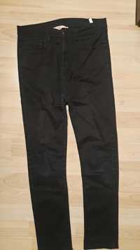 Spodnie czarne dżinsy 158 + 2 szt