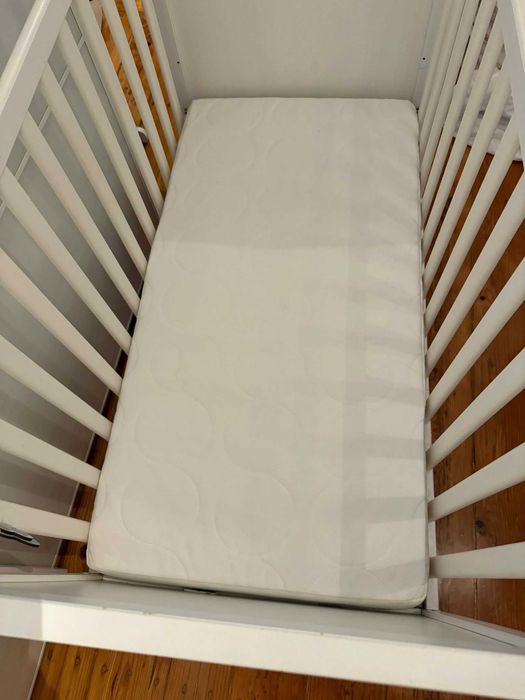 Berço 60x120 IKEA e Colchão 11cm 60x120