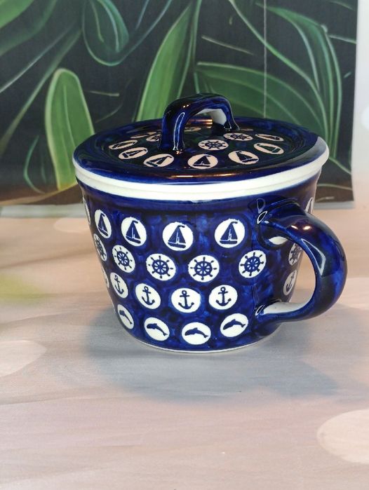 Smalcówka ceramiczna pojemnik  na dżem owsiankę ceramika Bolesławiec