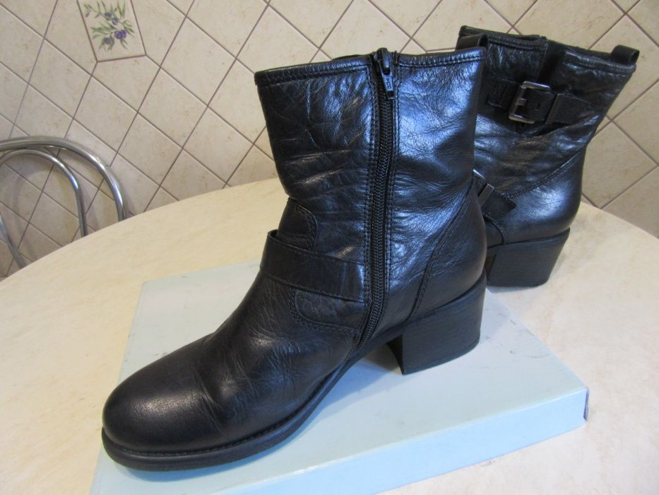 Buty Damskie Kozaki Medicus rozmiar 40 Czarne Skórzane