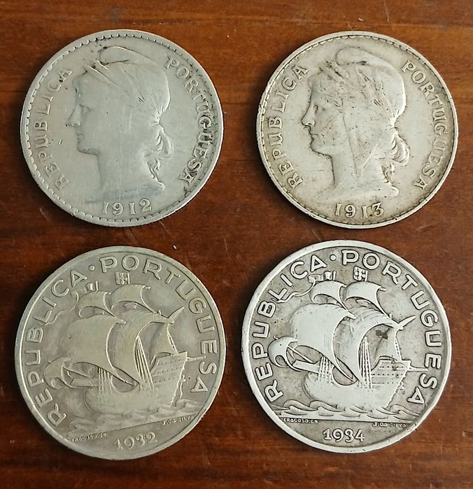 Moedas prata Portuguesas