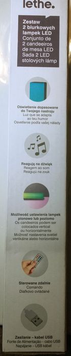Lampki biurkowe LED, 2szt w zestawie,nowe,reagujące na dźwięk