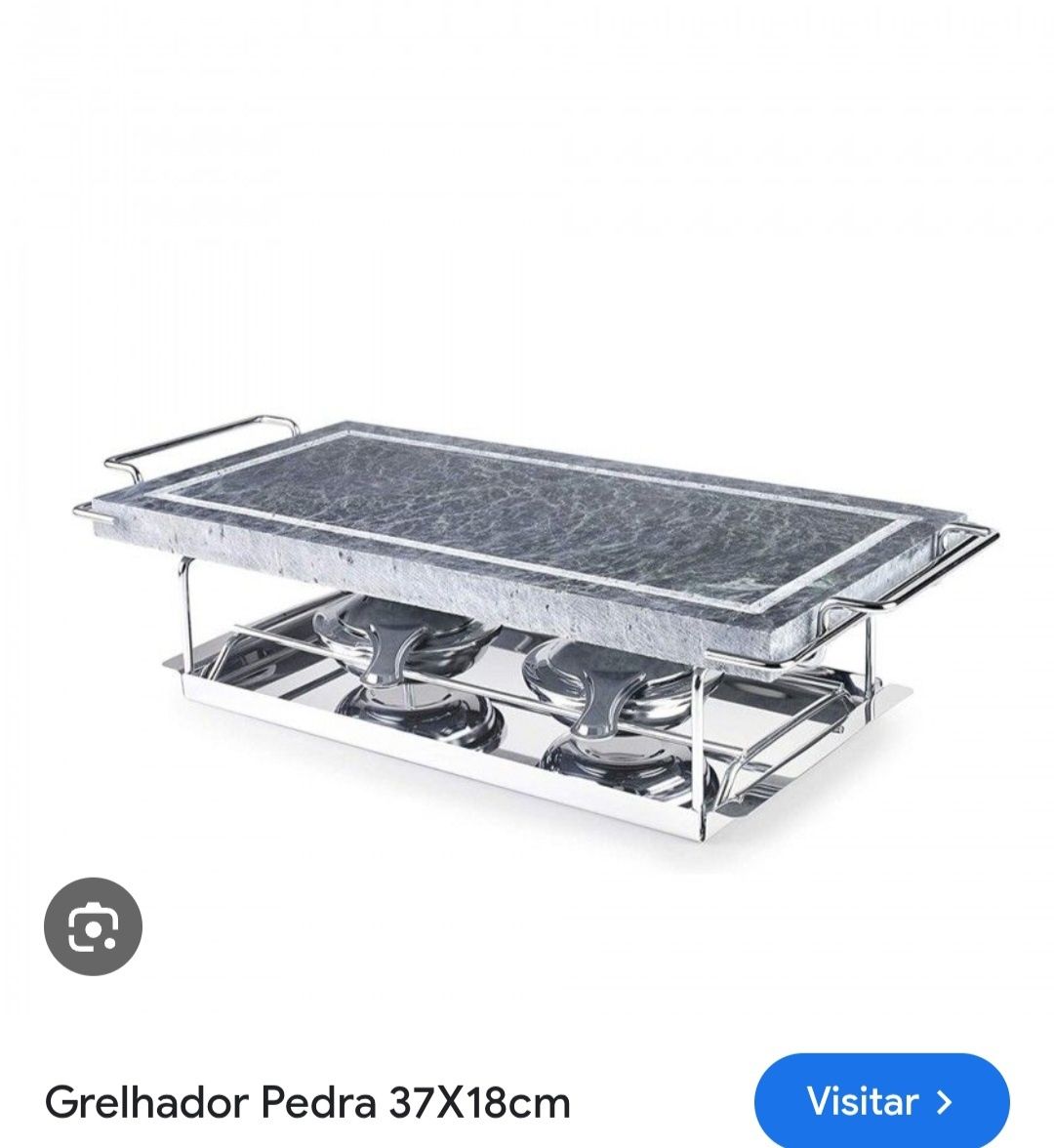 Grelhador pedra inox