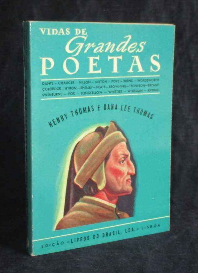 Livro Vidas de Grandes Poetas Henry Thomas Dana Lee Thomas