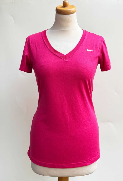 Koszulka Bluzka Różowa NIke Dri Fit S 36 Sportowa Róż Krótki Rękaw