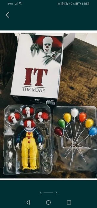 Figurka Pennywise IT Klaun / Neca Toys /