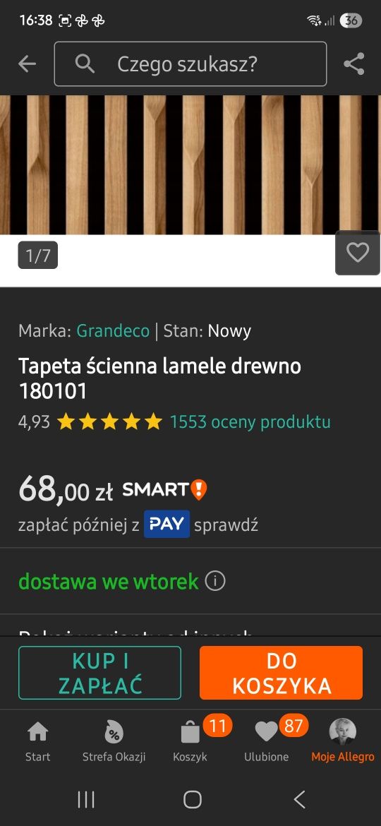 Tapeta 3 d winylowa na fizelinie
