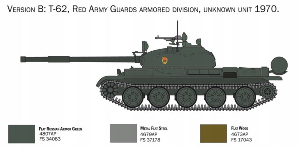 Model plastikowy do sklejania Italeri 7006 czołg T-62