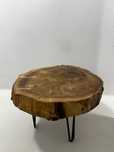 Stolik kawowy plaster drewna