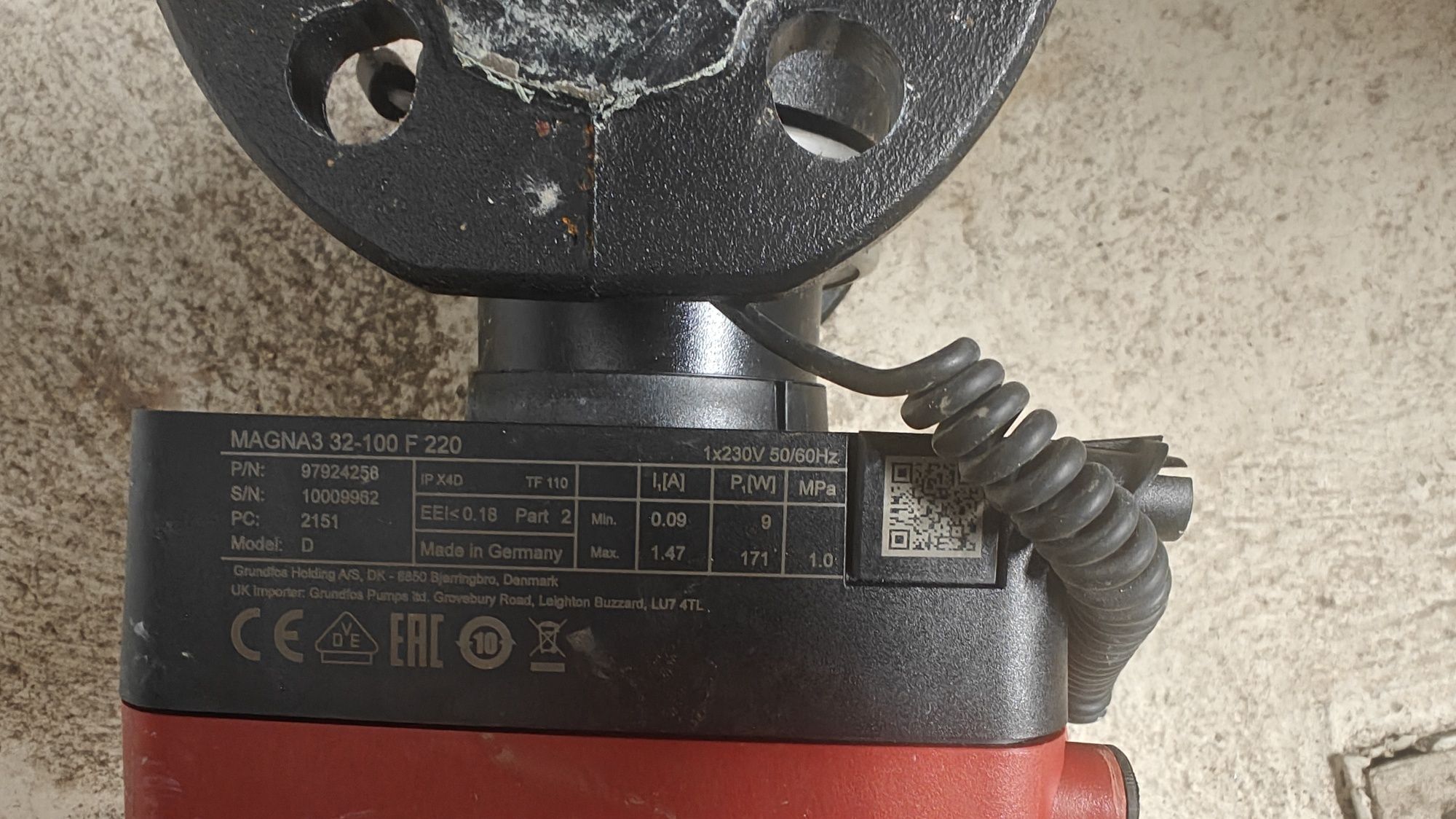 Bomba de Circulação Grundfos MAGNA3 32-100 F 220 – Para peças ou recup