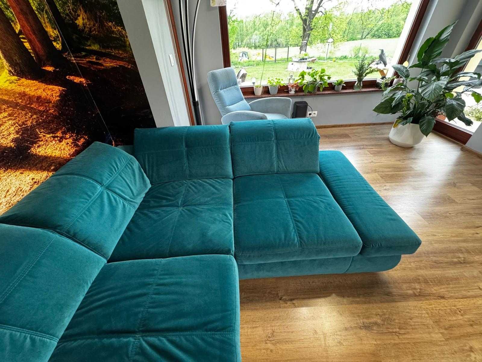 Narożnik modułowy butelkowa zieleń