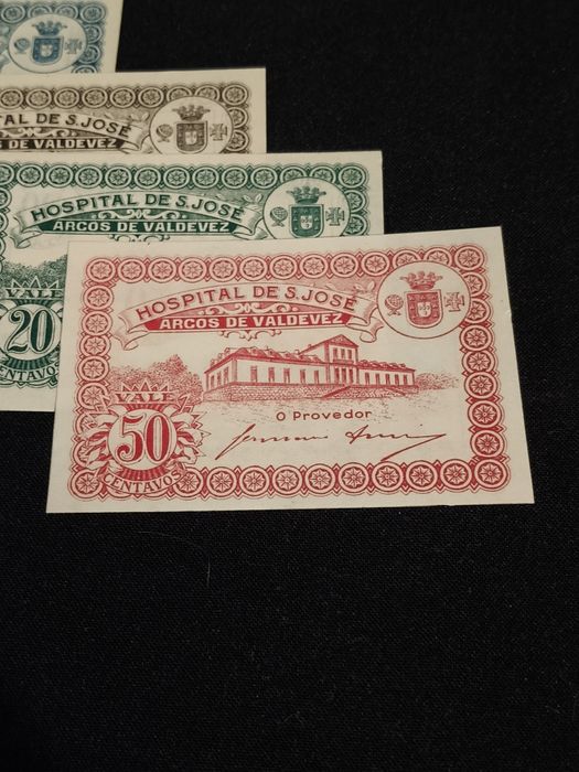 Conjunto de 5 cédulas "Hospital S. José"