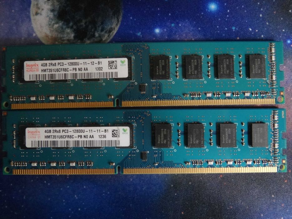 Ram 2 x 4GB PC3 2Rx8 12800U Hynix